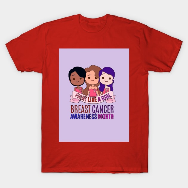 Breast Cancer Awareness T-Shirt by Sabrina's Design